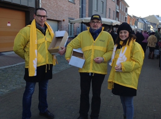 v.l.n.r. Willem Leemans, Robert Laenen en Ellen Hermans